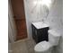 Clean bathroom with vanity and marble tile at 1815 Bethlehem Rd, Rocky Mount, NC 27803
