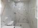 Updated bathroom with shower and marble tile at 1815 Bethlehem Rd, Rocky Mount, NC 27803