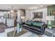 Open concept living room with a view of the kitchen and dining area at 391 Fosterton Cottage Way, Raleigh, NC 27603