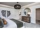 Main bedroom with large mirror and walk-in closet at 391 Fosterton Cottage Way, Raleigh, NC 27603