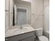 Simple bathroom with single vanity and shower/tub combo at 511 Fife Ct., Gibsonville, NC 27249