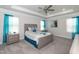 Comfortable bedroom with ceiling fan and neutral decor at 104 Newport Landing Lndg # 100, Garner, NC 27529