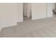 Large bedroom with carpet, showing access to hallway and bath at 1129 Middlecrest Dr, Rocky Mount, NC 27804