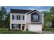 Two-story home with gray siding and brick accents at 1129 Middlecrest Dr, Rocky Mount, NC 27804