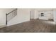 Open living room features hardwood floors and an island kitchen at 1129 Middlecrest Dr, Rocky Mount, NC 27804