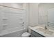 Clean bathroom with tub shower combo at 1230 Middlecrest Dr, Rocky Mount, NC 27804