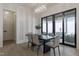 Bright dining room featuring hardwood floors and patio access at 1326 Edwards Pond Ct, Apex, NC 27502