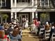 Wedding ceremony taking place on the lawn at 144G Celebrity Dairy Way, Siler City, NC 27344