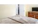 Bedroom with dresser and full-size bed at 1416 Chambers Rd, Rougemont, NC 27572