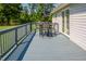 Deck with table and chairs, offering an outdoor dining space at 1416 Chambers Rd, Rougemont, NC 27572