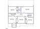 Upper floor plan with bonus room, three bedrooms, and two bathrooms at 219 Augusta Pond Way # 157, Raleigh, NC 27603