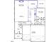 First floor plan showcasing kitchen, Gathering room, and two-car garage at 223 Augusta Pond Way # 158, Raleigh, NC 27603