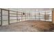 Screened porch with gravel flooring and lattice walls at 1705 Old Nc 10 Hwy, Hillsborough, NC 27278