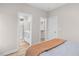 Bedroom with en-suite bathroom and walk-in closet at 1917 A Essex, Durham, NC 27704