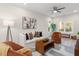 Comfortable living room featuring a neutral color palette at 1917 A Essex, Durham, NC 27704