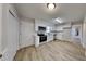 Efficient kitchen with stainless steel appliances and white cabinets at 1921 Port Royal Rd, Raleigh, NC 27609