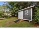 Detached shed with ramp access in backyard at 2124 N Hills Dr, Raleigh, NC 27612