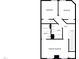 Floor plan of the home's second floor with two bedrooms and a bath at 311 Burnette St, Durham, NC 27707