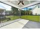 Spacious screened porch overlooking the backyard and neighborhood at 503 Bendemeer Ln, Rolesville, NC 27571