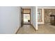 Bright entryway with tile floors and view to the backyard at 540 Patterson Dr, Chapel Hill, NC 27516