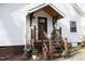 Front entrance features stairs, railing, and covered porch at 540 Patterson Dr, Chapel Hill, NC 27516