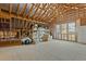 Unfinished attic space with high ceilings and lots of storage at 5503 Rutherford Close, Pittsboro, NC 27312