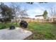 Large backyard with patio and fire pit at 6817 Osprey Landing Dr, Wendell, NC 27591