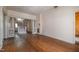 Grand entryway with hardwood floors and staircase at 603 W Davis St, Burlington, NC 27215