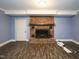 Basement with brick fireplace at 1354 Mudham Rd, Wendell, NC 27591