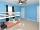 Bedroom with bunk bed and ceiling fan at 1354 Mudham Rd, Wendell, NC 27591