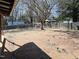Backyard with shed and chain link fence at 1354 Mudham Rd, Wendell, NC 27591
