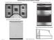 Stainless steel GE Profile gas cooktop, wall oven, microwave, and dishwasher at 2404 Englemann Dr # 110, Apex, NC 27502