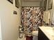 Clean bathroom with shower, toilet, and vanity at 805 Worth Hinton Rd, Zebulon, NC 27597