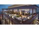Rooftop terrace with seating, fire pit and city views at 400 W Main St # 2602, Durham, NC 27701