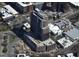Aerial view of high rise building under construction, city backdrop at 400 W Main St # 2602, Durham, NC 27701