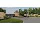Ornate entrance to a gated community at 8917 Grand Highland Way, Wake Forest, NC 27587