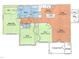 3-bedroom, 2-bathroom floor plan with covered porch at 618 Weather Ridge Ln # 28, Cary, NC 27513