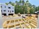 Under-construction townhouses with a deck overlooking the community at 708 Chatham View Rd # 14, Cary, NC 27511