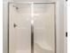 Clean and modern walk-in shower with glass enclosure at 804 N Magnolia Ave, Dunn, NC 28334
