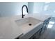 Modern farmhouse sink with black gooseneck faucet at 108 Swain St, Clayton, NC 27527