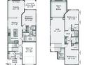 Two-story home floor plan showcasing a spacious layout with 3 bedrooms, a loft, and a two-car garage at 112 Swain St, Clayton, NC 27527