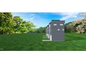 Side view of contemporary townhome showcasing sleek design and spacious yard at 801 Martin Luther King Jr Blvd # D, Raleigh, NC 27601