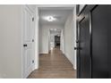 Bright entryway with hardwood floors and view to living room at 127 Hillwood Dr, Sanford, NC 27332