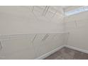 Large walk-in closet with wire shelving at 58 Hillwood Dr, Sanford, NC 27332