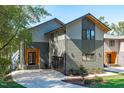 Two-story modern home with attached garage and landscaping at 1435 Duplin Rd, Raleigh, NC 27607