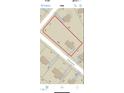 Plot map showing lot dimensions and boundaries at 5308 Parkwood Dr, Raleigh, NC 27612