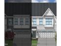 Elevation of modern townhouse with double garage at 1005 Westerland Way # 57, Durham, NC 27703