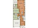 Two-story home floor plan with 2-car garage and study at 1717 Grassy Falls Ln, Wendell, NC 27591