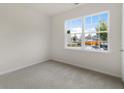 Spacious bedroom with neutral carpeting and large windows at 7638 Michelle Rd, Rocky Mount, NC 27803