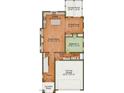 Two-story home floor plan showcasing a spacious Gathering room, kitchen, and four bedrooms at 1719 Grassy Falls Ln, Wendell, NC 27591